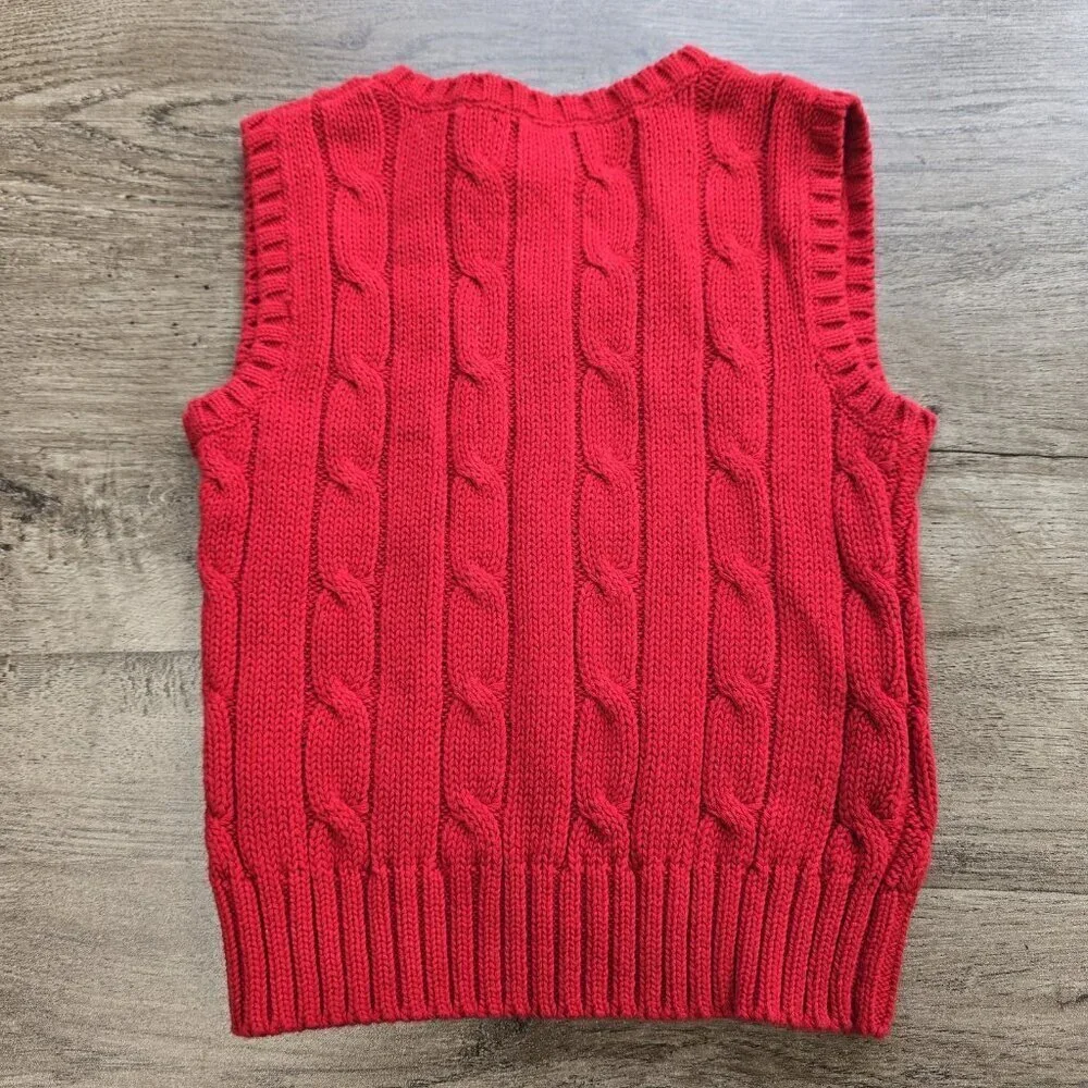NWT Chaps Ralph Lauren Boys Size 18 Month Button Up Shirt Amd Sweater Vest Set